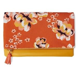 RACHEL PALLY - Reversible 2-in-1 Foldover Clutch. Like new!